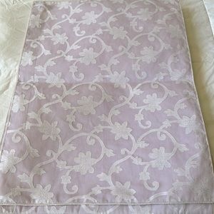Lilac silk and cotton placemats set of 8. Crate and Barrel